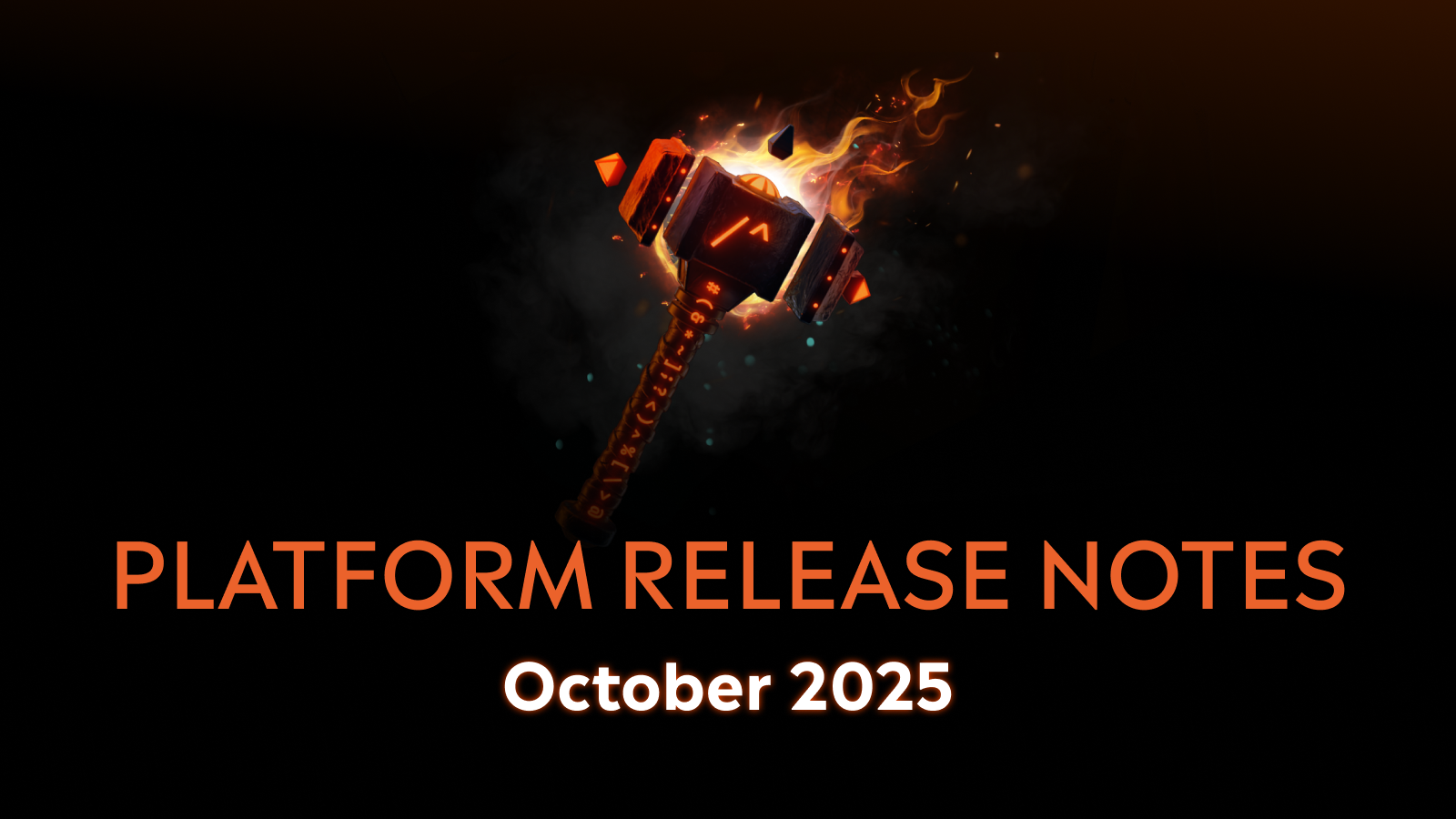 Platform Release Notes - October
