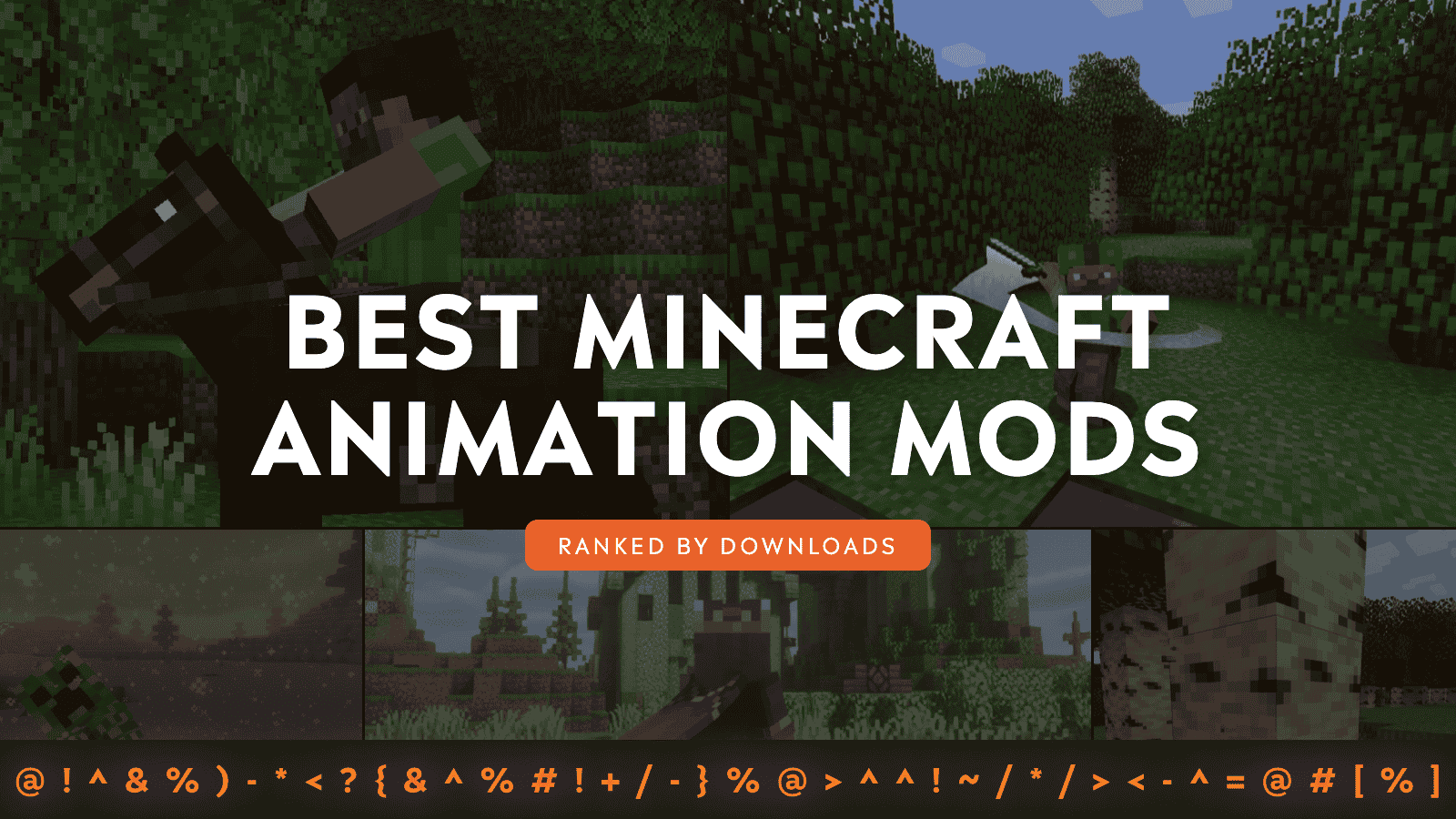 Top 10 Minecraft Animation Mods by Community Downloads