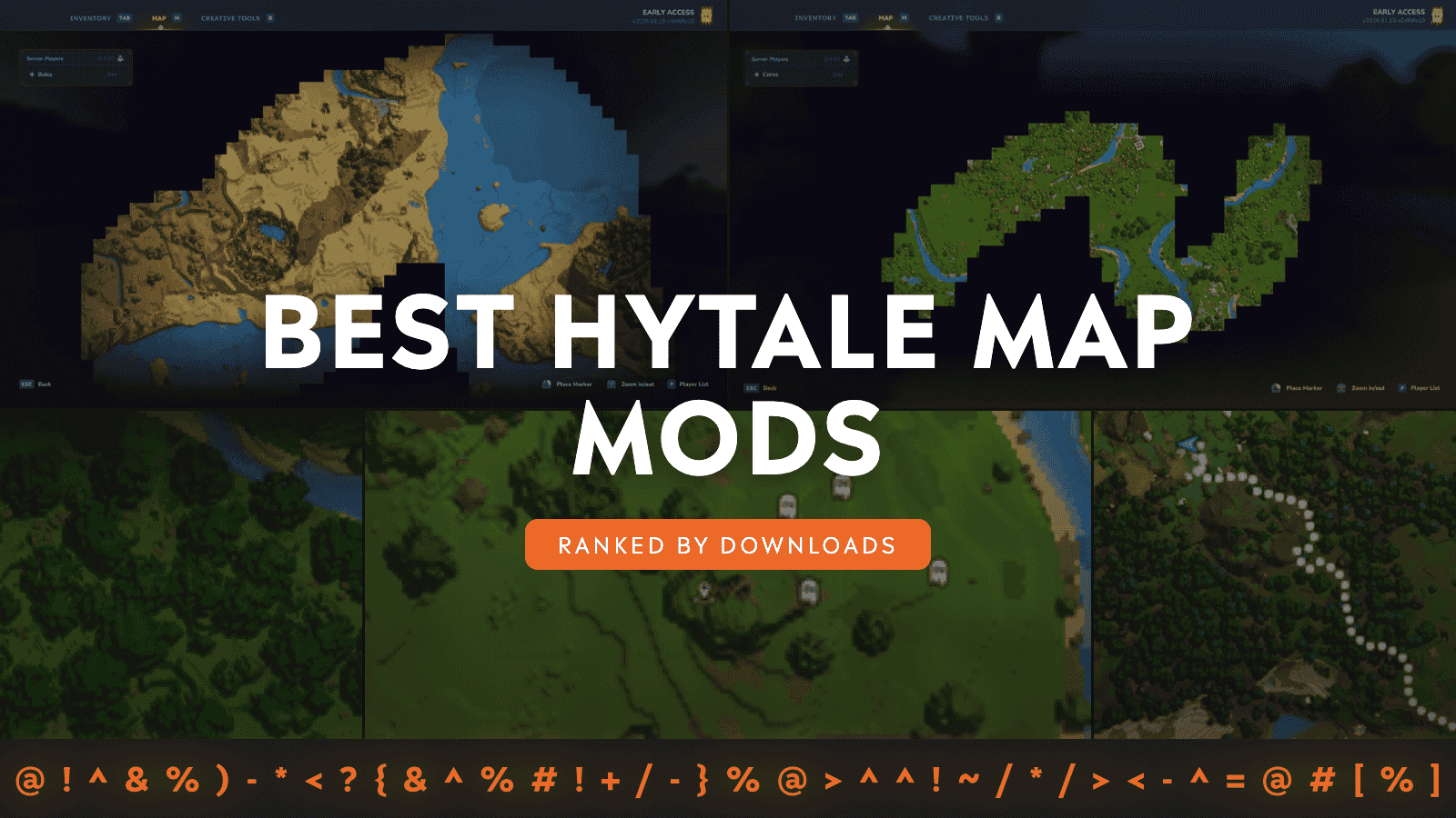 Top 10 Hytale Map Mods by Community Downloads