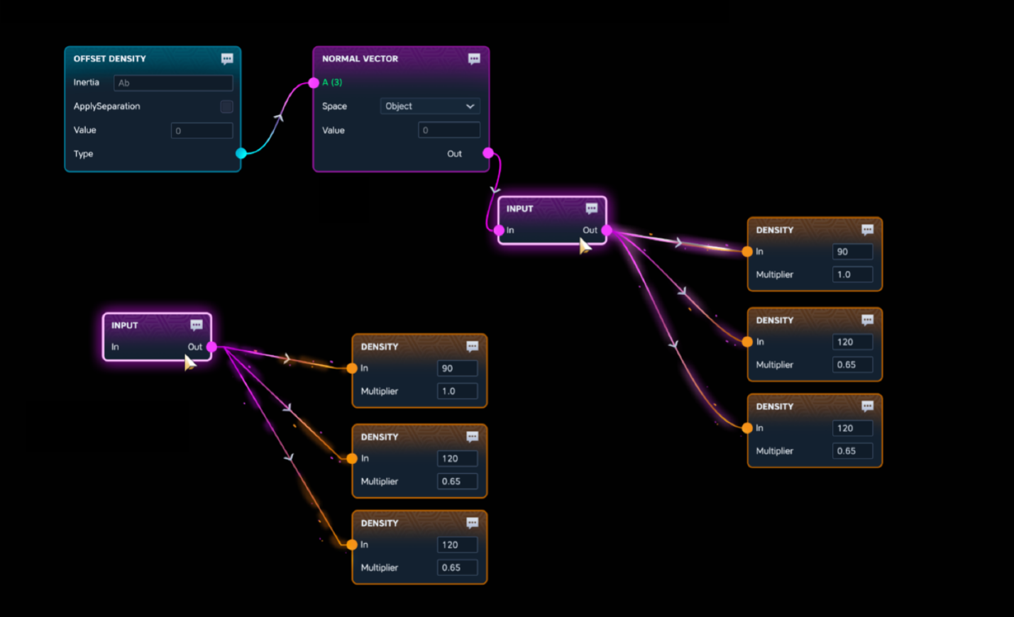 Hytale Asset Graph Editor node graph used for advanced workflows like world generation and NPC systems.