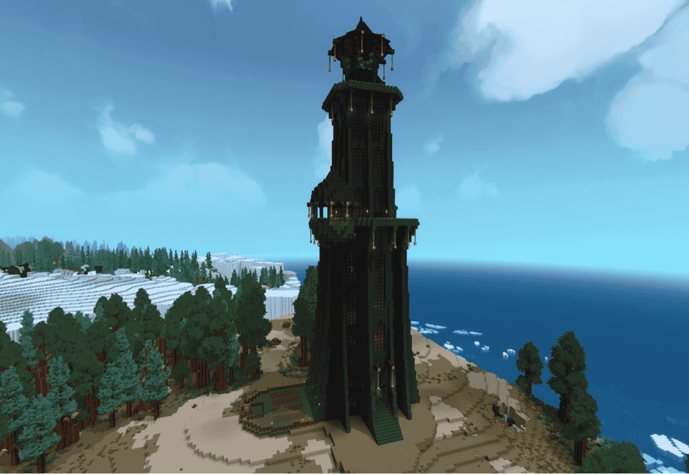 Large Wizard Tower Prefab