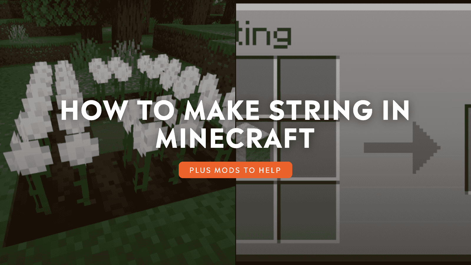 How to Make String in Minecraft