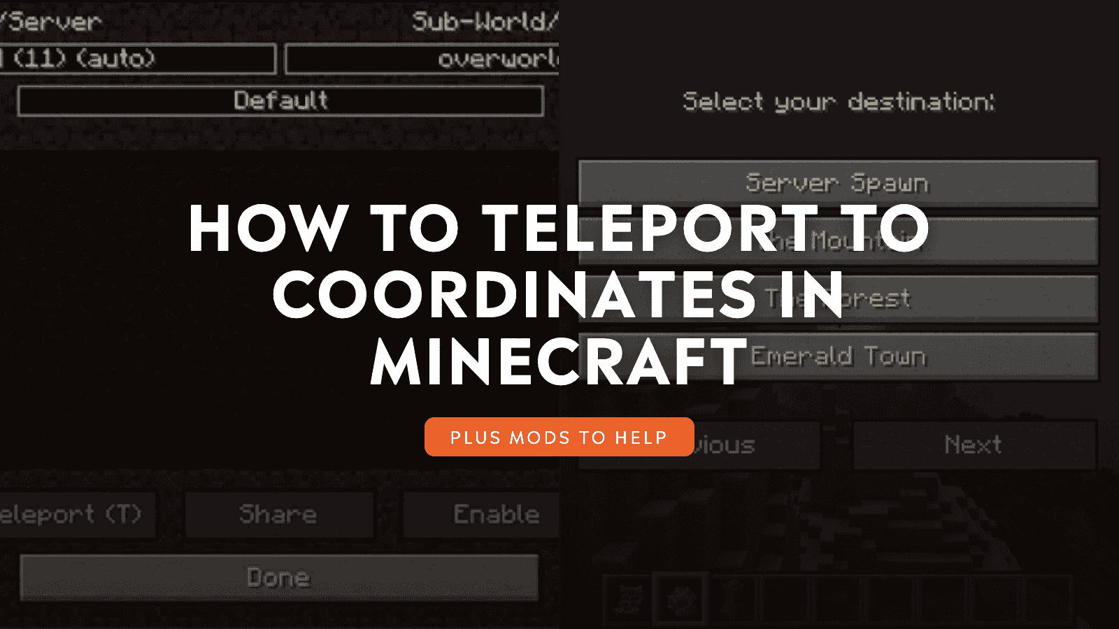 How to Teleport to Coordinates in Minecraft