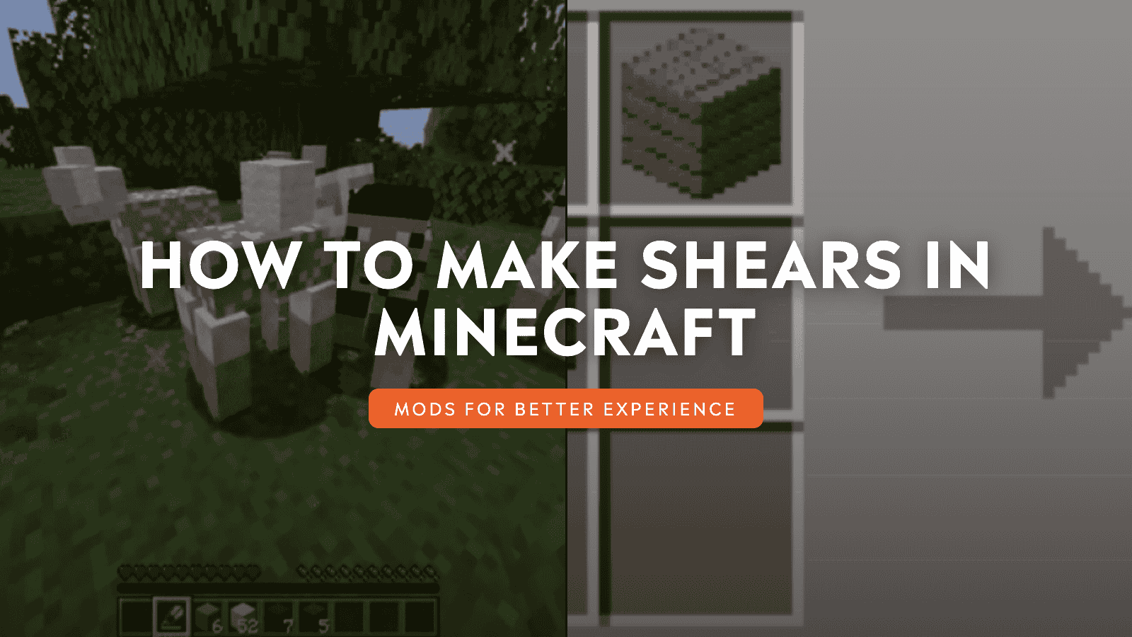 How to Make Shears in Minecraft