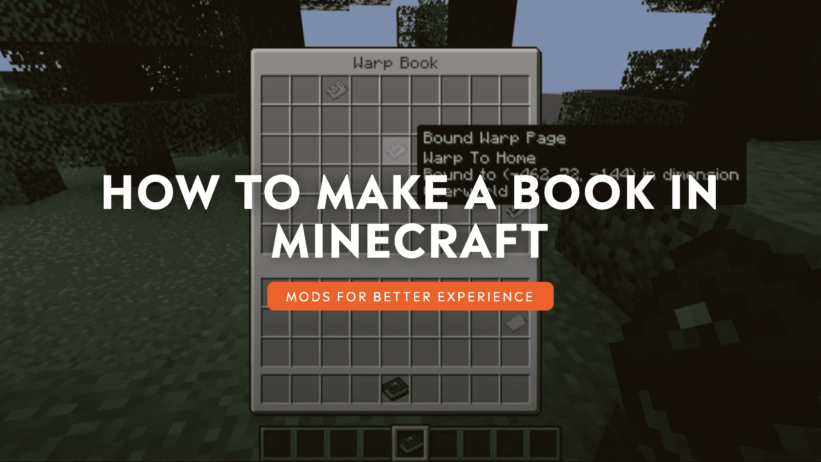 How to Make a Book in Minecraft
