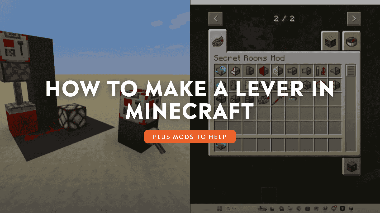 How to Make a Lever in Minecraft