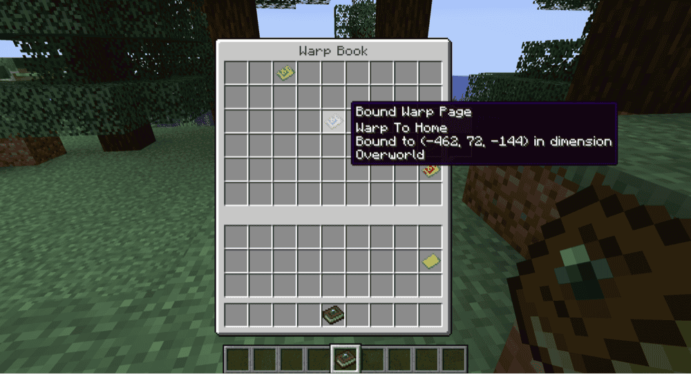 Warp Book Mod
