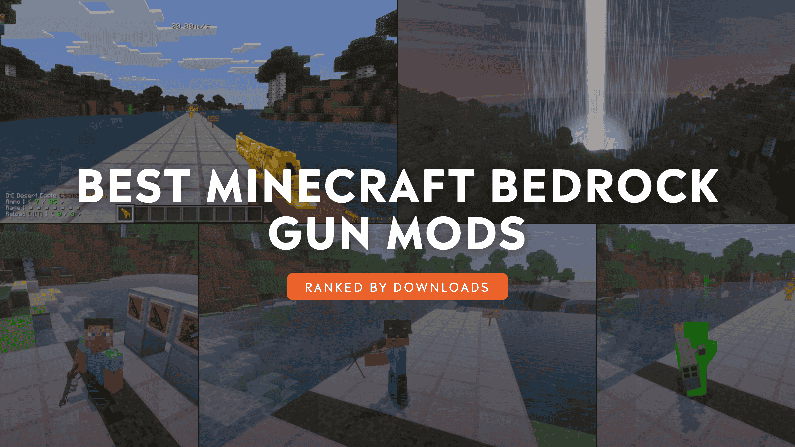 Top 15 Minecraft Bedrock Gun Mods by Community Downloads