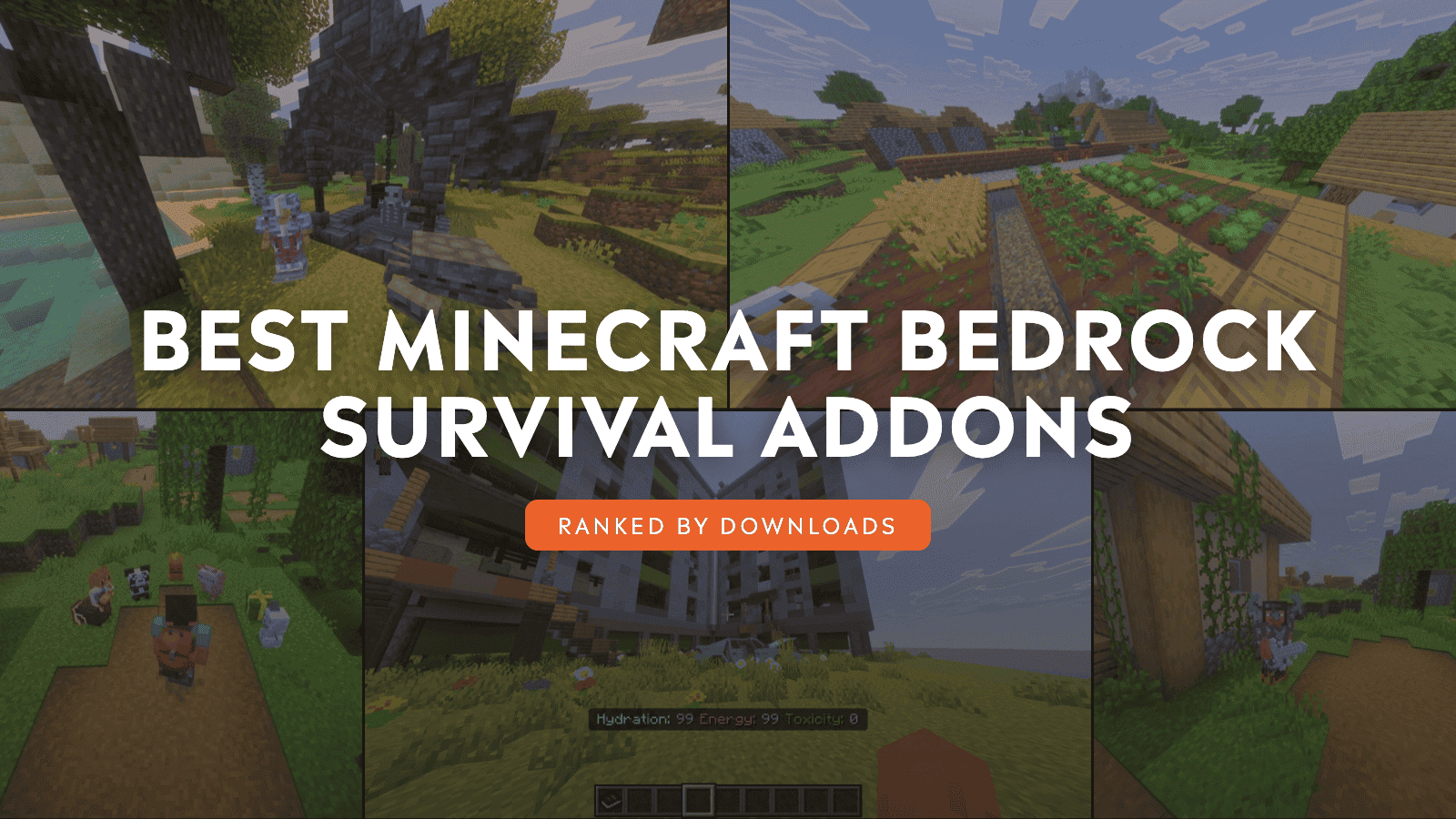 Top 10 Minecraft Bedrock Survival Addons (by Downloads)