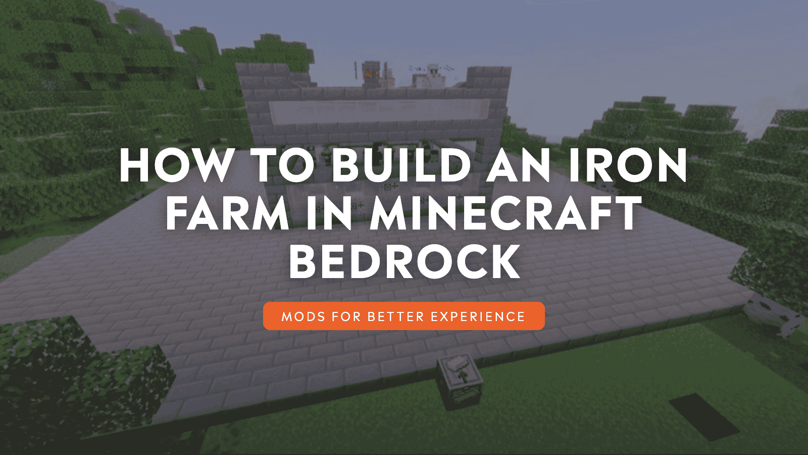 How to Build An Iron Farm In Minecraft Bedrock