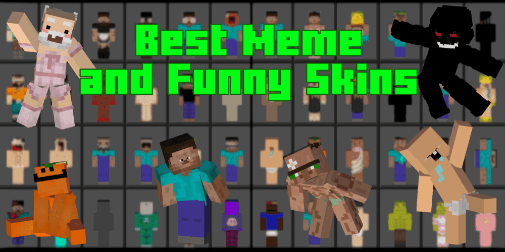 Best Meme & Funny Skins to troll your friends Skin Pack