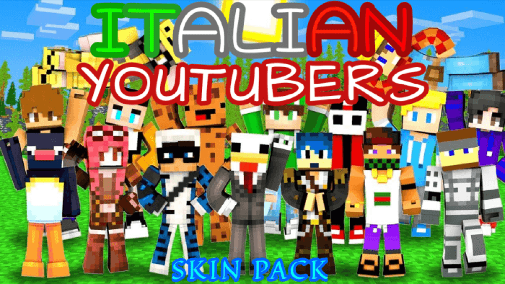 Italian Youtubers Skin Pack Skin Pack