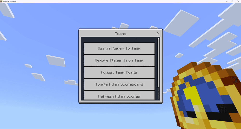 Simple Teams for Education MCPEDL Addon