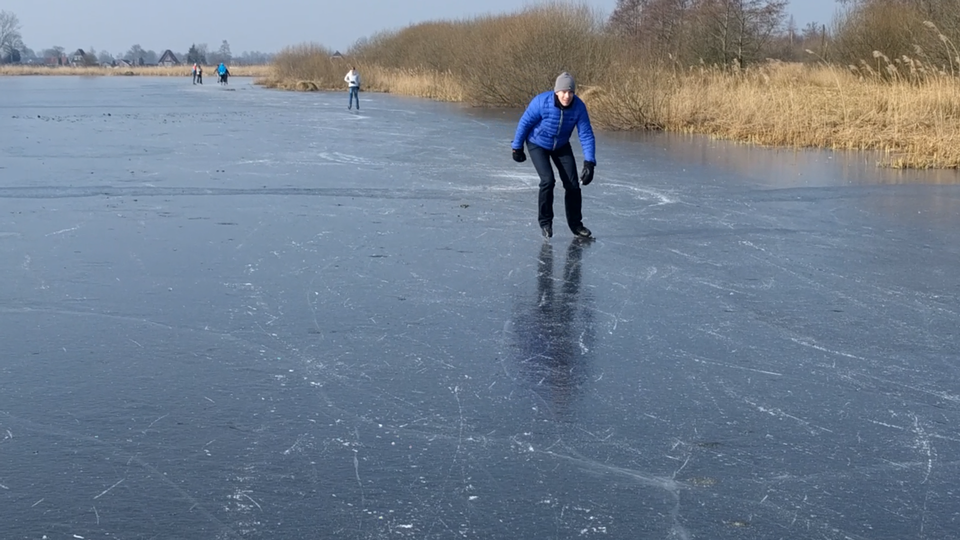 Schaatsen op natuurijs