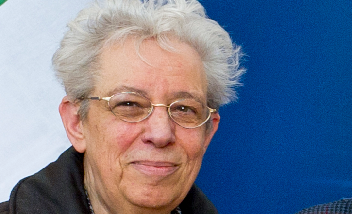 Ritratto di Maria Fidecaro nel 2011, al CERN (dettaglio).