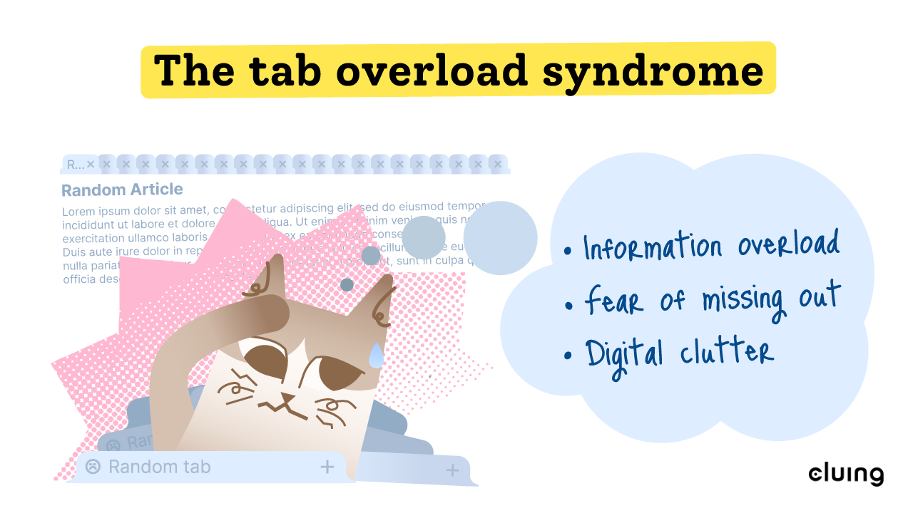 The tab overload syndrome: information overload, FOMO, digital clutter