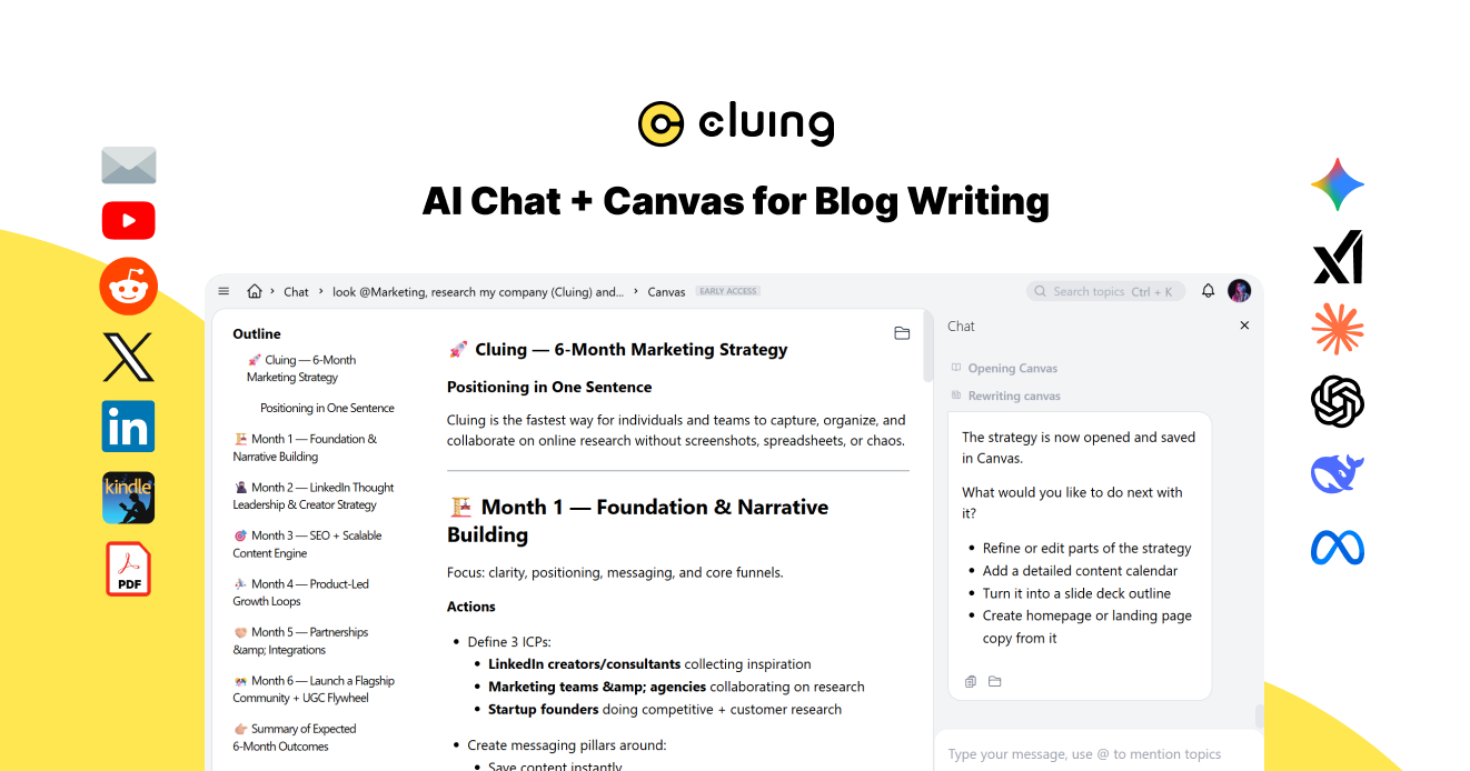 Writing Blog Posts With Cluing AI - Workflow With Context