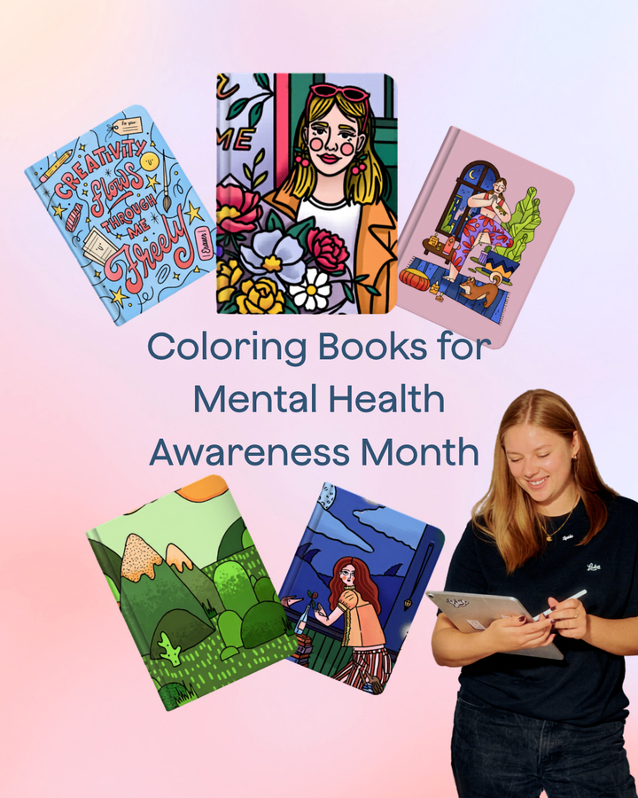 Five Coloring Books for My Mental Health