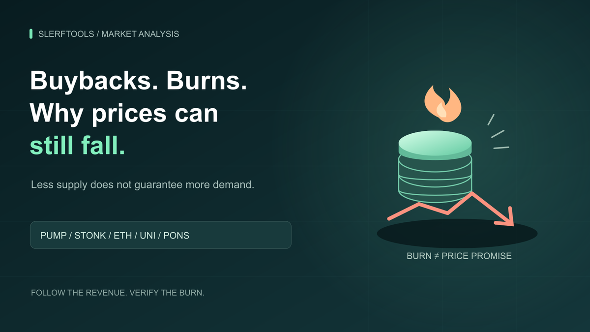 Why Token Prices Can Fall After Buybacks and Burns