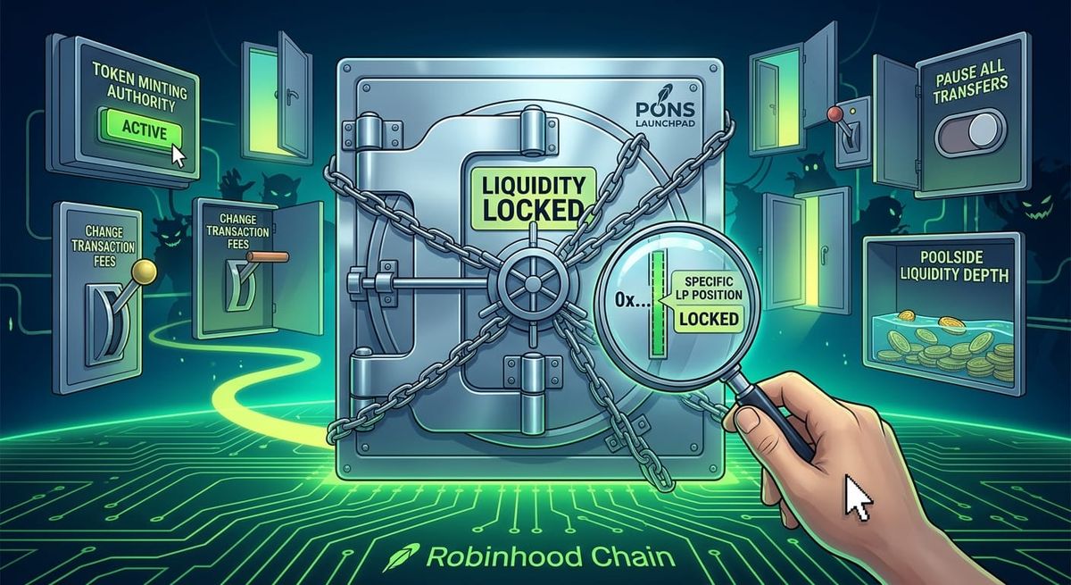 Pons Launchpad Liquidity Lock: What It Actually Proves Before You Buy