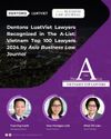 Ba luật sư của Dentons Luật Việt được vinh danh trong Top 100 Luật sư Hàng đầu Việt Nam năm 2024