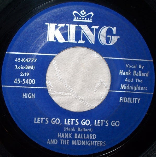 英7” Hank Ballard &amp; The Midnighters Lets Go Again (Where We Went Last Night) / Deep Blu 45R4762 Parlophone /00080 Hank Ballard And The Midnighters – Let's Go Again (Where We Went