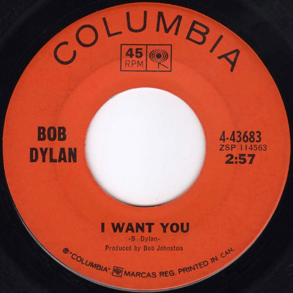 Bob Dylan アイ・ウォント・ユー 7インチレコード Three Minute Record: Bob Dylan, 