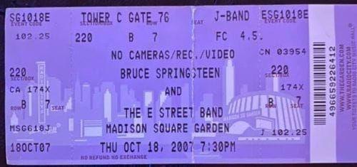 Bruce Springsteen & the E Street Band, Madison Square Garden, October 18, 2007