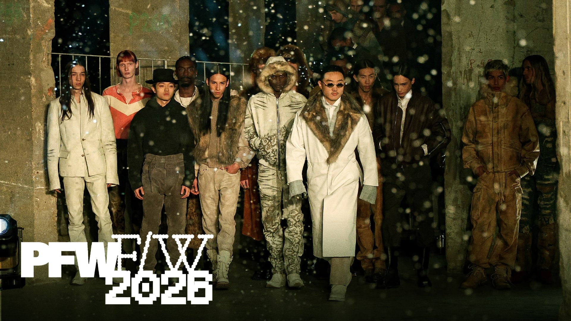 Alex Xu (Zagabond) on the Paris runway.