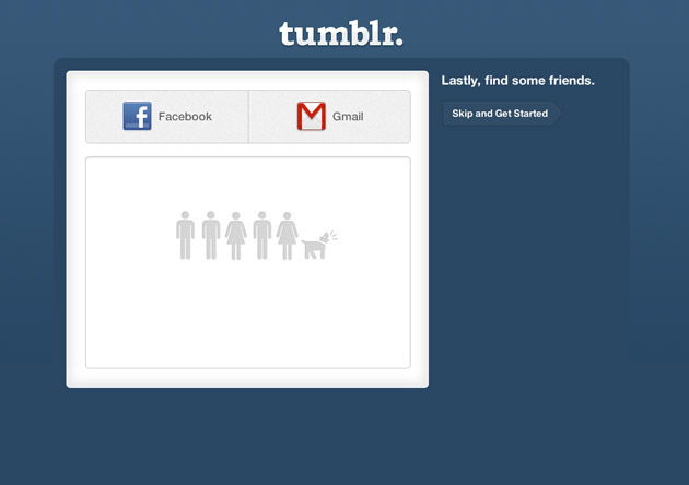 Tumblr onboarding screen 3