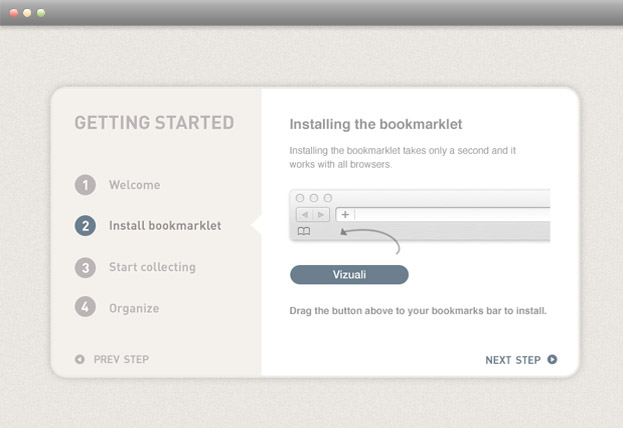 Vizuali onboarding version 1