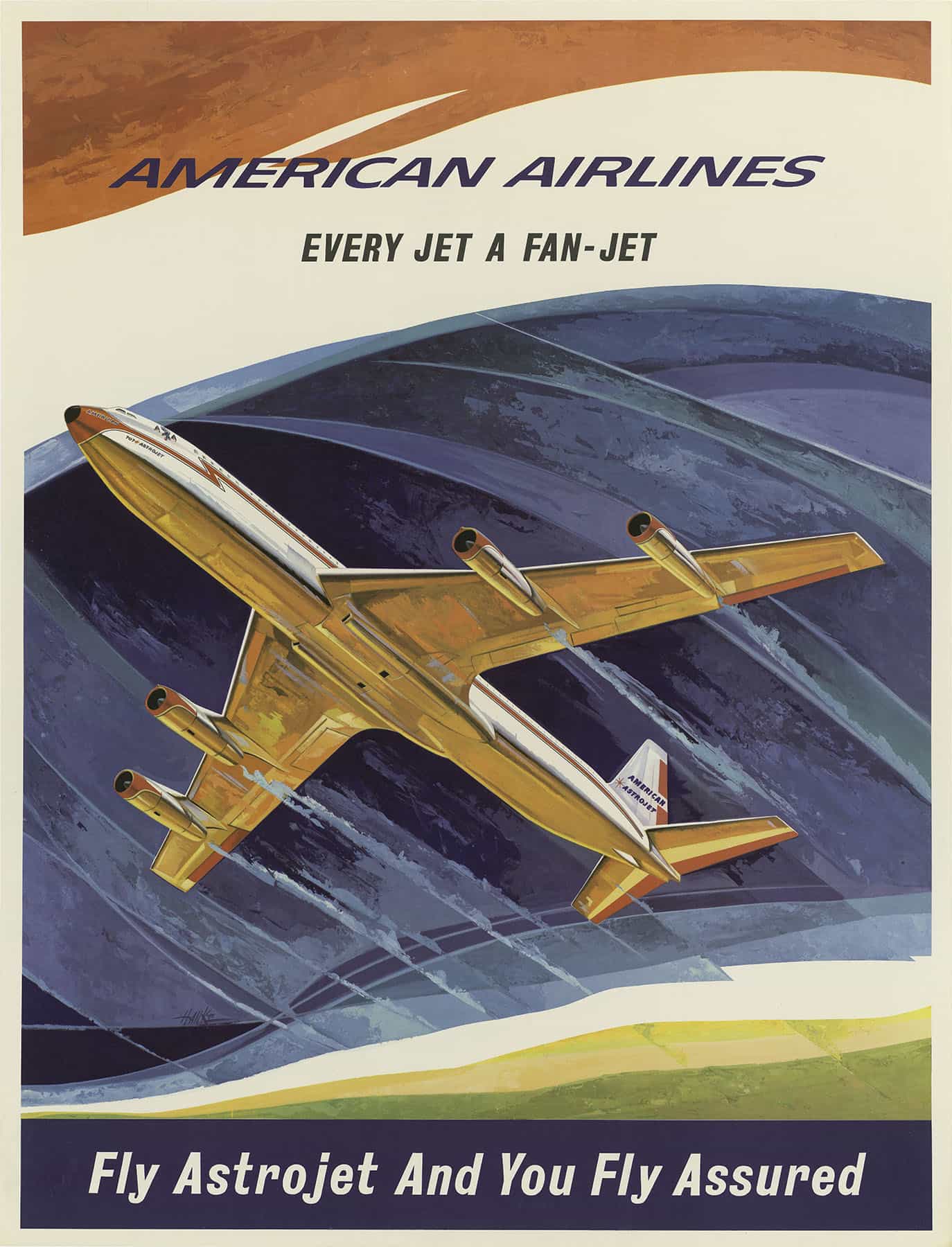 American Airlines poster from 1964
