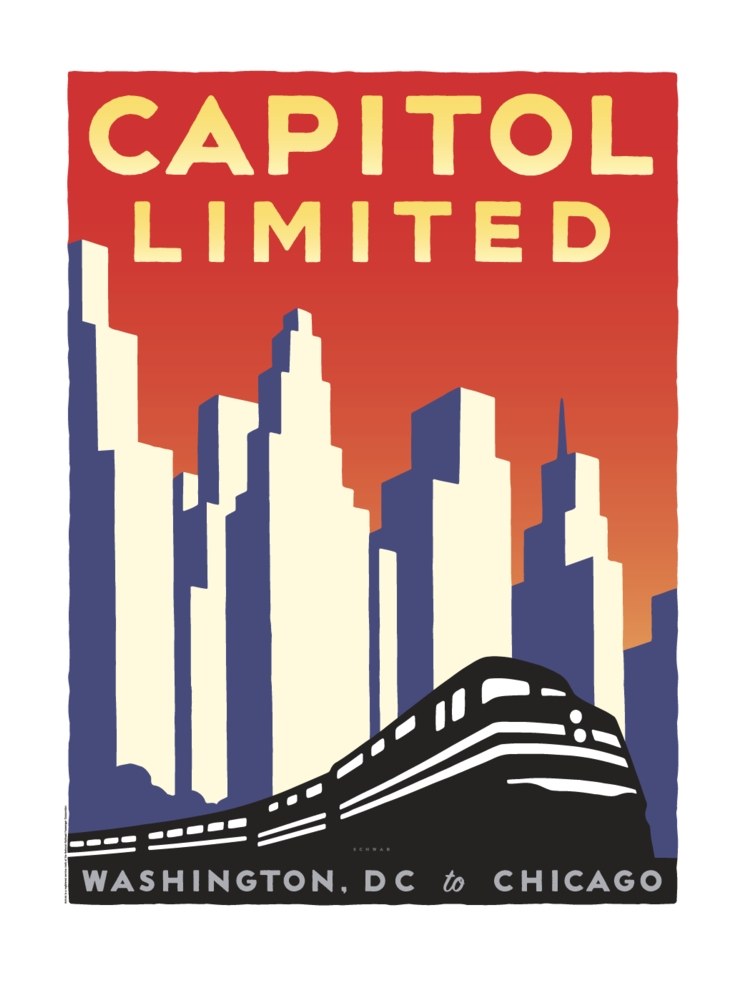 Capitol Unlimited poster from Amtrak