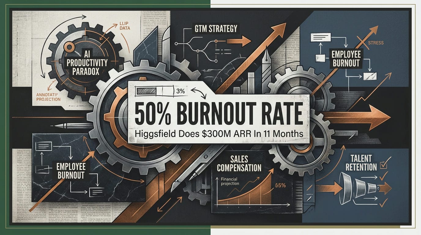 Higgsfield Hits $300M ARR, but Burnout Surges Past 50%