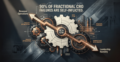 Fractional CROs: 90% of failures? Neil Weitzman blames himself.