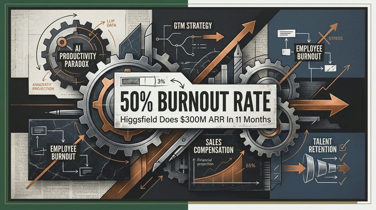 Higgsfield Hits $300M ARR, but Burnout Surges Past 50%