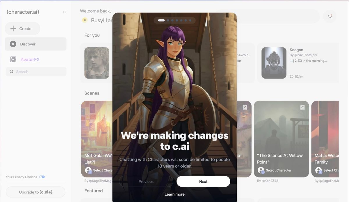 Character.AI cuts off teens from their companions