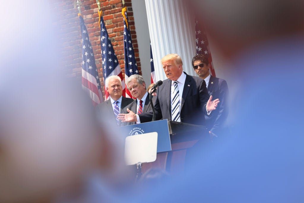 Trump sues the platforms