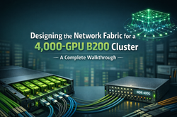 Designing the Network Fabric for a 4,000-GPU B200 Cluster: A Complete Walkthrough