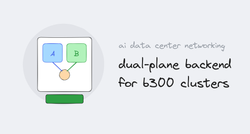 dual-plane backend networks for b300 gpu clusters