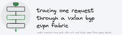 Tracing one request through a VXLAN BGP EVPN fabric running NVIDIA Cumulus Linux