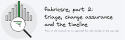 FabricSRE part 2: triage, change assurance and the timeline, from an ND anomaly to an approved fix