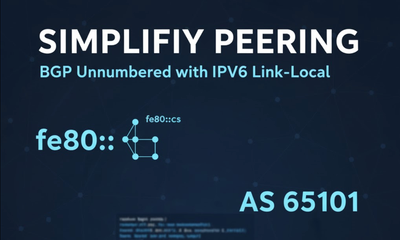 Running BGP Unnumbered with IPv6 Link-Local