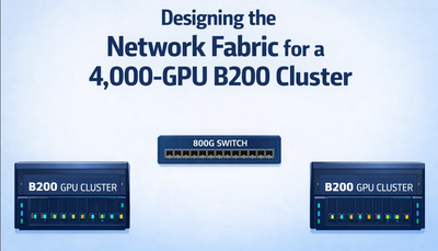 Designing a RoCEv2 Backend Fabric for a 4,000-GPU B200 Cluster