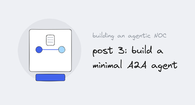 The A2A horizontal link between two agents with an Agent Card