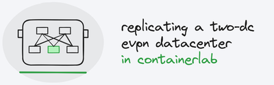 replicating a two-dc evpn datacenter in containerlab