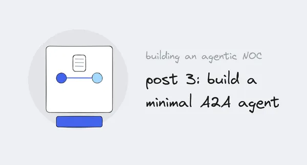The A2A horizontal link between two agents with an Agent Card