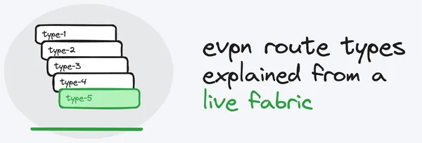 evpn route types explained from a live fabric