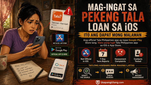 Beware of the Fake TALA Loan in iOS.