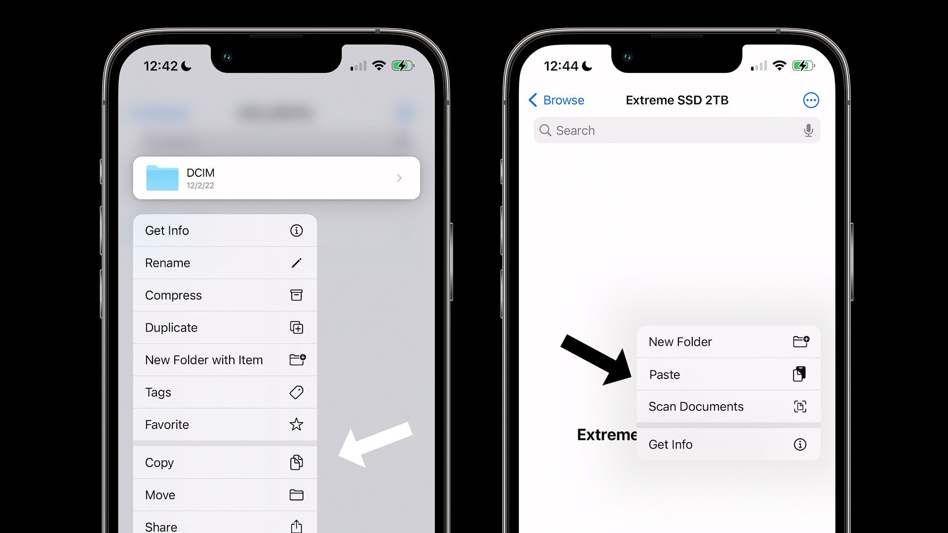 Copying and pasting the SD card to the SSD